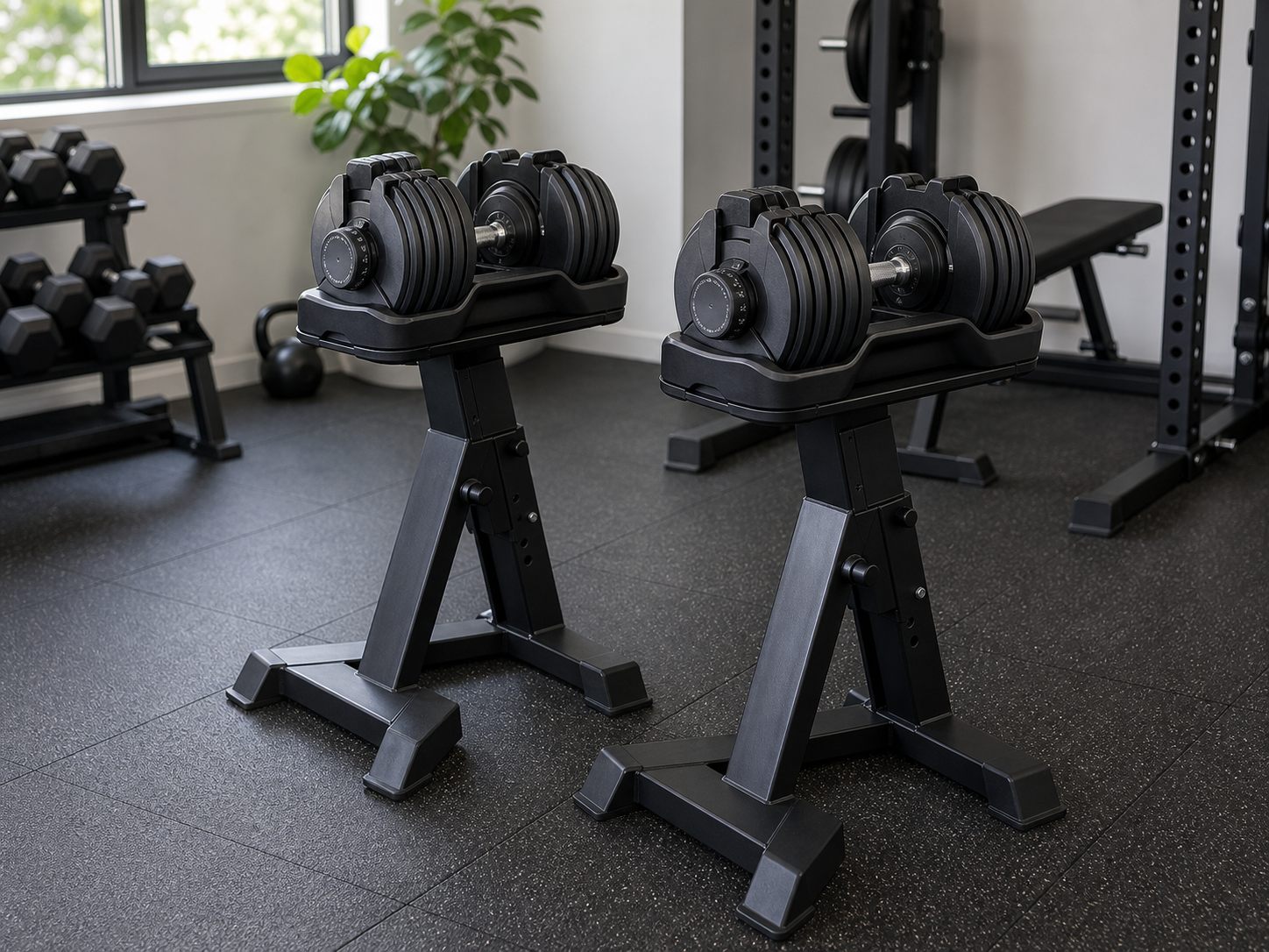 Adjustable Dumbbell Stand Pair